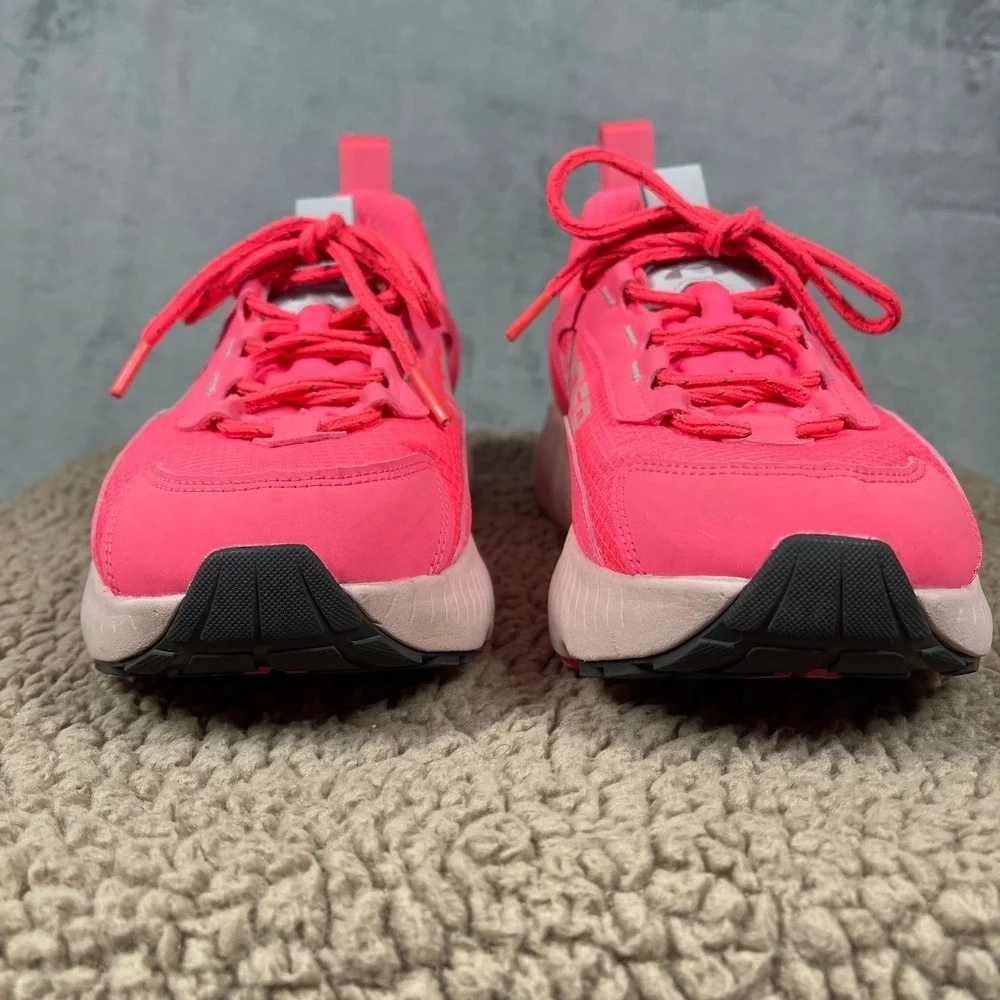 Under Armour HOVR Mega 2 MVMNT Mens 8 Pink Silver Running Shoes Womens 9.5